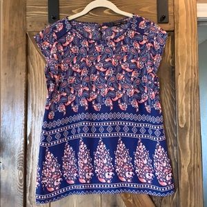 Spring paisley print top